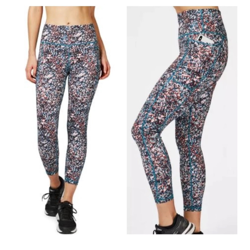 Sweaty Betty Multicolor Patterned Leggings Size Medium